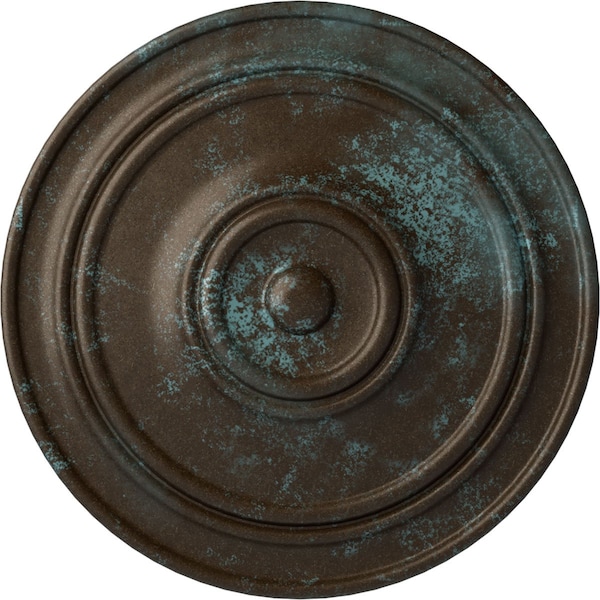 Ekena Millwork Classic Ceiling Medallion (For Canopies up to 5 1/2"), 21 7/8"OD x 2 3/8"P, Bronze Blue Patina CM22CLBBS - main